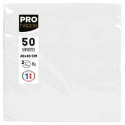 PRONAPPE SV622001I serviette 50 pièce(s) Blanc Coton
