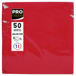 PRONAPPE SV622009I serviette 50 pièce(s) Rouge Coton