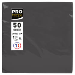 PRONAPPE SV622021I serviette 50 pièce(s) Noir Coton