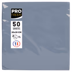 PRONAPPE SV622030I, Gris, Coton, Carré, 200 mm, 200 mm, 50 pièce(s)