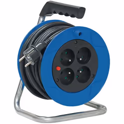 Brennenstuhl 1079181, Noir, Bleu, Plastique, 15 m, IP20, 160 mm, 190 mm