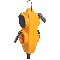 Bloc multiprise BRENNENSTUHL - Powerblock jaune 4 prises 2P+T 16A/230V~ à clapets