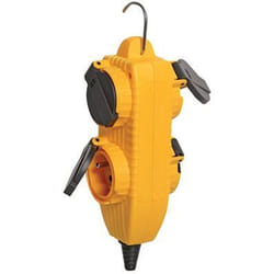 Bloc multiprise BRENNENSTUHL - Powerblock jaune 4 prises 2P+T 16A/230V~ à clapets
