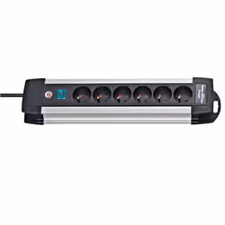 Brennenstuhl Premium Alu-Line Bloc Multiprise 3m avec Interrupteur