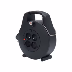 Enrouleur de câble Confort-Line CL-XL à 4 prises - H05VV-F 3G1,0 20m - Noir
