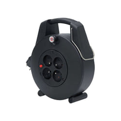 Brennenstuhl - Enrouleur de câble Confort-Line cl-xl à 4 prises - H05VV-F 3G1,0 20m - Noir