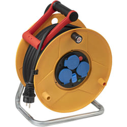 Brennenstuhl - Enrouleur de câble Standard pro usb à 3 prises avec clapets et 2 ports usb 5V/2,1A - 25m H07RN-F 3G2,5 40m / H07RN-F 3G2,5