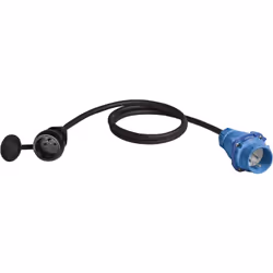 Rallonge électrique avec fiche MARECHAL étanche 30A et prise - 1,5m H07RN-F 3G2,5