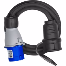 Adaptateur CEE P17 IP44 - H07RN-F 3G1,5 AVEC FICHE CEE P17 ET PROLONGATEUR