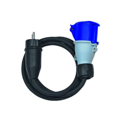 Brennenstuhl - Adaptateur de camping avec cordon - fiche standard français - prolongateur cee P17 - 1.5 m - 16 a - 230 v