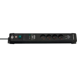 Brennenstuhl - Multiprise Premium-Line avec ports usb, parasurtenseur 60000A, interrupteur - H05VV-F 4 prises / 1,80m