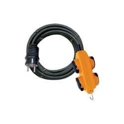 Finish - Rallonge 5M 4 prises/clapet powerblock - brennenstuhl Noir