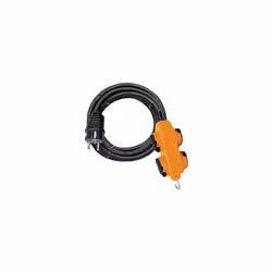 Fiche 2P+T 16A/230V~. 4 prises 2P+T 16A/230V~ à clapets. Puissance maxi sous 230V~: 3500W. Avec crochet. Idéal pour une utili ...