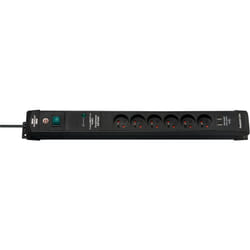 Multiprise Premium-Line avec ports USB, parasurtenseur 60000A, interrupteur - H05VV-F 6 PRISES / 3m