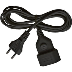 Brennenstuhl - Rallonge électrique prolongateur à prise plate - IP20 noir - 3m - H03VVH2-F 2X0,75