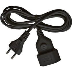 Brennenstuhl - Rallonge électrique prolongateur à prise plate - IP20 noir - 5m - H03VVH2-F 2X0,75
