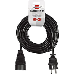 Brennenstuhl - Rallonge électrique prolongateur d'intérieur - IP20 Noir - 10m - H05VV-F 3G1,5