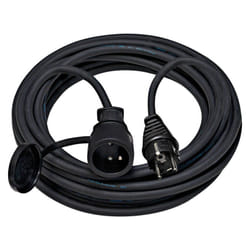 Brennenstuhl - Rallonge électrique prolongateur pro avec prise à clapet - IP44 Noir 10m - H07RN-F 3G2,5