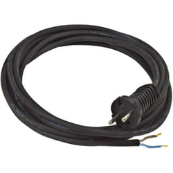 Brennenstuhl - Rallonge électrique avec une extrémité aux fils dénudés H07RN-F 2X1,5 - IP20 noir - 3m