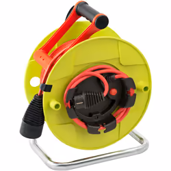 Enrouleur de câble Standard SM1 avec fiche, prolongateur et rallonge 1,5m - H05VV-F 3G1,5 38,5 + 1,5m