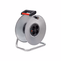 Description générale Enrouleur prolongateur Silver vide avec 4 prises 2P+T 16A/230V~. Ce modèle est conçu avec un clapet de p ...