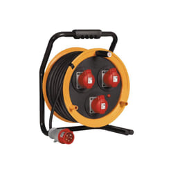Brennenstuhl - Enrouleur de câble Maxi Garant CEE/16A/415V avec 1 fiche et 3 prises - H07RN-F 5G4,0 40m