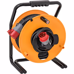 Enrouleur de câble Maxi Garant CEE 16A avec 1 fiche et 1 prolongateur CEE 16V/415V - H07RN-F 5G2,5 38,5m