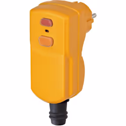 Fiche jaune avec protection différentielle pour câble 3G1,5 et 3G2,5 - IP55 30mA