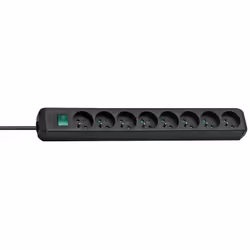 Prolongateur électrique composé de huit socles prises 16 A/230V. Avec interrupteur marche/arrêt. Protection enfant par obtura ...