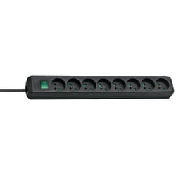 Brennenstuhl - Prolongateur multiprise Eco-Line avec interrupteur 8 prises cordon de 3 mètres blanc