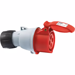 Prise CEE tétrapolaire à clapet 16A - IP44 IP44 3P+T 16A/415V~