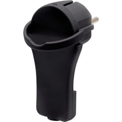 Brennenstuhl - Fiche plate mâle mobile pour câble H05VV-F 3G1,0-1,5mm² noire