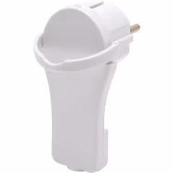 Fiche plate mâle mobile pour câble H05VV-F 3G1,0-1,5mm²