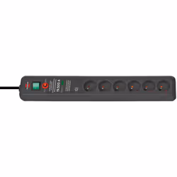 Brennenstuhl 1159541376, 3 m, Intérieure, Anthracite, 6 sortie(s) CA, 16 A, Surtension