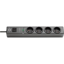 Brennenstuhl 3281856113145 prise d’alimentation Smart 4 sortie(s) CA 2 m Noir