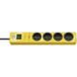 Multiprise parasurtenseur Brennenstuhl Hugo Jaune 4 Prises 2m 19500A