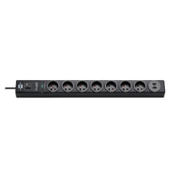 Brennenstuhl 1150611507 protection surtension Noir 7 sortie(s) CA 230 V 2 m