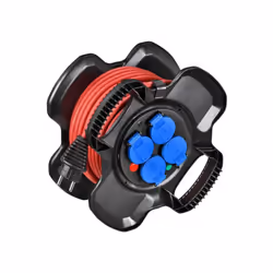 Cet enrouleur électrique noir comporte 10m de câble en 2.5mm². Il est constitué d'un support flex en plastique / caoutchouc e ...