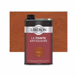 Nom du produit : Teinte Type de produit : Solvanté Couleur : Acajou Contenance (en kg ou l) : 0.5 Marque du produit : LIBÉRON ...