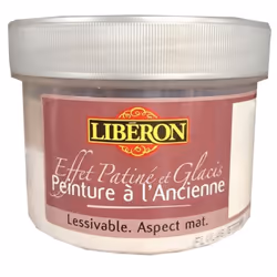 LIBÉRON Effet Patiné & Glacis est dédié à la décoration des meubles et objets. Peinture mate, au toucher doux et velouté. La  ...