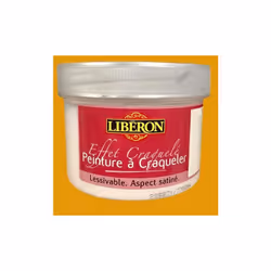 LIBÉRON Peinture à craqueler Effet Craquelé, dédié à la décoration des meubles et objets, Effet craquelé s'obtient en superpo ...