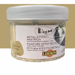 La Peinture Libéron Effet Métal Or blanc, formulée à base de pigments métalliques, apporte une touche métallique aux meubles  ...