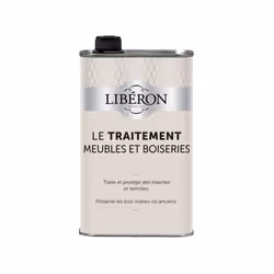 Traite et prévient des attaques des insectes xylophages. Incolore et non gras. Composition : Cyperméthrine. Compatible avec t ...