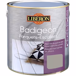 Badigeon Parquets-Escaliers LIBÉRON Gris scandinave recrée la patine naturelle des bois blanchis ou grisés. Il apporte une to ...
