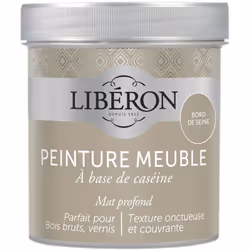 Icône de la peinture meuble bois et de la finition décorative, la peinture meuble à base de caséine Libéron s’appuie sur une  ...