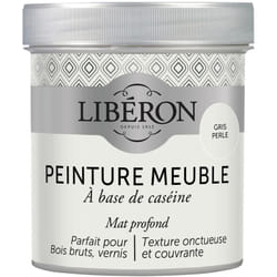 Liberon - Peinture meuble à base de caséine Gris perle mat 500 ml