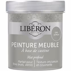 Icône de la peinture meuble bois et de la finition décorative, la peinture meuble à base de caséine Libéron s’appuie sur une  ...