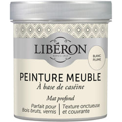 Liberon - Peinture meuble à base de caséine Blanc plume mat 500 ml