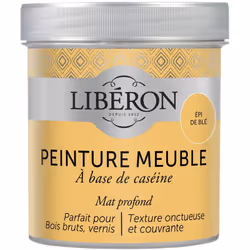 Icône de la peinture meuble bois et de la finition décorative, la peinture meuble à base de caséine Libéron s’appuie sur une  ...