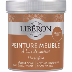 Icône de la peinture meuble bois et de la finition décorative, la peinture meuble à base de caséine Libéron s’appuie sur une  ...